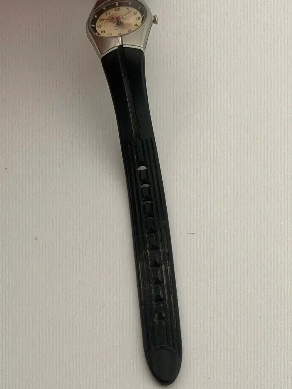 BOGO!-Armitron 25/6355 Quartz Analog Watch with Black Rubber Strap NEW BATTERY